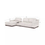 Darrium 3-Pc. Leather Chaise Sofa with Console, Created for Macy's
