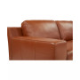 Darrium 3-Pc. Leather Chaise Sofa with Console, Created for Macy's