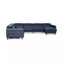 Silvanah 6-Pc. Leather Sectional with Storage Chaise and 2 Power Recliners, Created for Macy's