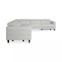 Silvanah 6-Pc. "L" Leather Sectional with 2 Power Recliners with Console, Created for Macy's