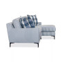 Laylanna 108" 2-Pc. Fabric Striped Sectional with Chaise, Created for Macy's