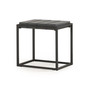 Tekoa 22" Square Wood and Iron End Table