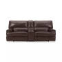 Binardo 99" 3 Pc Zero Gravity Leather Sectional with 2 Recliners and 1 Console, Created for Macy's