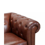 Ciarah Chesterfield Leather Loveseat, Created for Macy's
