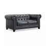 Ciarah Chesterfield Leather Loveseat, Created for Macy's