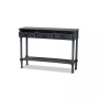Garvey French Provincial Finished Wood 3-Drawer Entryway Console Table