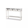 Garvey French Provincial Finished Wood 3-Drawer Entryway Console Table