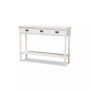 Garvey French Provincial Finished Wood 3-Drawer Entryway Console Table