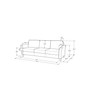 Wilshire Sofa with Curved Arms