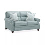 Marick 67" Leather Roll Arm Loveseat