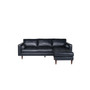 Maebelle 101" Leather Sofa With Chaise