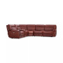 Thaniel 6-Pc. Leather Sectional with 2 Power Recliners and 1 USB Console