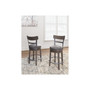 Caitbrook Upholstery Swivel Barstool