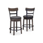 Caitbrook Upholstery Swivel Barstool