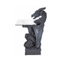 the Subservient Dragon Glass-Topped Sculptural Table