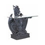 the Subservient Dragon Glass-Topped Sculptural Table