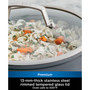 Foodi NeverStick Premium Hard-Anodized 2.5 Quart Saucepan with Glass Lid