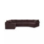 CLOSEOUT! Wedport 3-Pc. Fabric Sectional with Cuddler Chaise