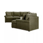 Wrenley 170" 3-Pc. Fabric Sectional Full Sleeper Cuddler Chaise Sofa