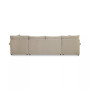 Wrenley 134" 3-Pc. Fabric Sectional Chaise Sleeper Sofa
