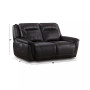 Lenardo 2-Pc. Leather Sofa with 2 Power Recliners