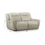 Lenardo 2-Pc. Leather Sofa with 2 Power Recliners