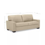 Ennia 75" Leather Apartment Sofa