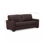 Ennia 75" Leather Apartment Sofa