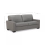 Ennia 75" Leather Apartment Sofa