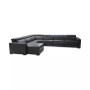 Nevio 6-pc Leather Sectional Sofa with Chaise, 2 Power Recliners and Articulating Headrests