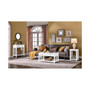 Coventry Wood End Table with Tray Shelf and Bottom Shelf