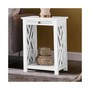Coventry Wood End Table with Tray Shelf and Bottom Shelf