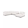 Darrium 5Pc Leather Sectional with Console