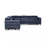Silvanah 5-Pc. "L" Leather Sectional with 3 Power Recliners