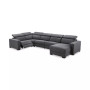 Nevio 124" 5-Pc. Fabric Sectional Sofa with Chaise