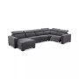 Nevio 124" 5-Pc. Fabric Sectional Sofa with Chaise
