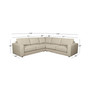 Elizabeth 3 Piece Stain-Resistant Fabric Sectional