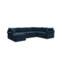 CLOSEOUT! Wedport 3-Pc. Fabric Sectional with Chaise