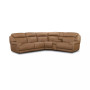 CLOSEOUT! Daventry 5-Pc. Leather Sectional Sofa With 2 Power Recliners, Power Headrests, Console And USB Power Outlet