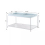 Palm Beach Coffee Table with Shelf and Removable Trays