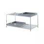 Palm Beach Coffee Table with Shelf and Removable Trays