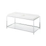 Palm Beach Coffee Table with Shelf and Removable Trays