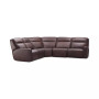 Dextan Leather 5-Pc. Sectional with 3 Power Recliners