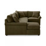 Wrenley 138" 4-Pc. Fabric Modular Chaise Sleeper Sectional Sofa