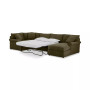 Wrenley 138" 4-Pc. Fabric Modular Chaise Sleeper Sectional Sofa