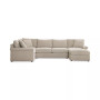 Wrenley 138" 4-Pc. Fabric Modular Chaise Sleeper Sectional Sofa