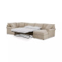 Wrenley 138" 4-Pc. Fabric Modular Chaise Sleeper Sectional Sofa