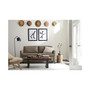 Priley 70" Leather Queen Sleeper Sofa