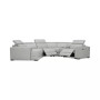 Jenneth 5-Pc. Leather Sofa with 2 Power Motion Recliners and Cuddler