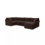 CLOSEOUT! Wedport 4-Pc. Fabric Modular Sectional with Chaise